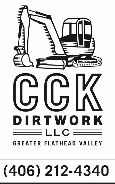 CK Dirtwork logo displayed in black and white, featuring bold lettering and a simple, clean design.